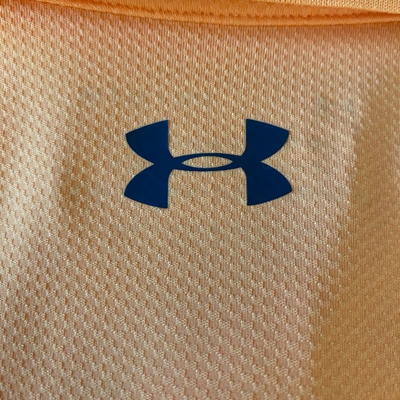 Under Armour Men's Orange Athletic Polo - Picture 5 of 6